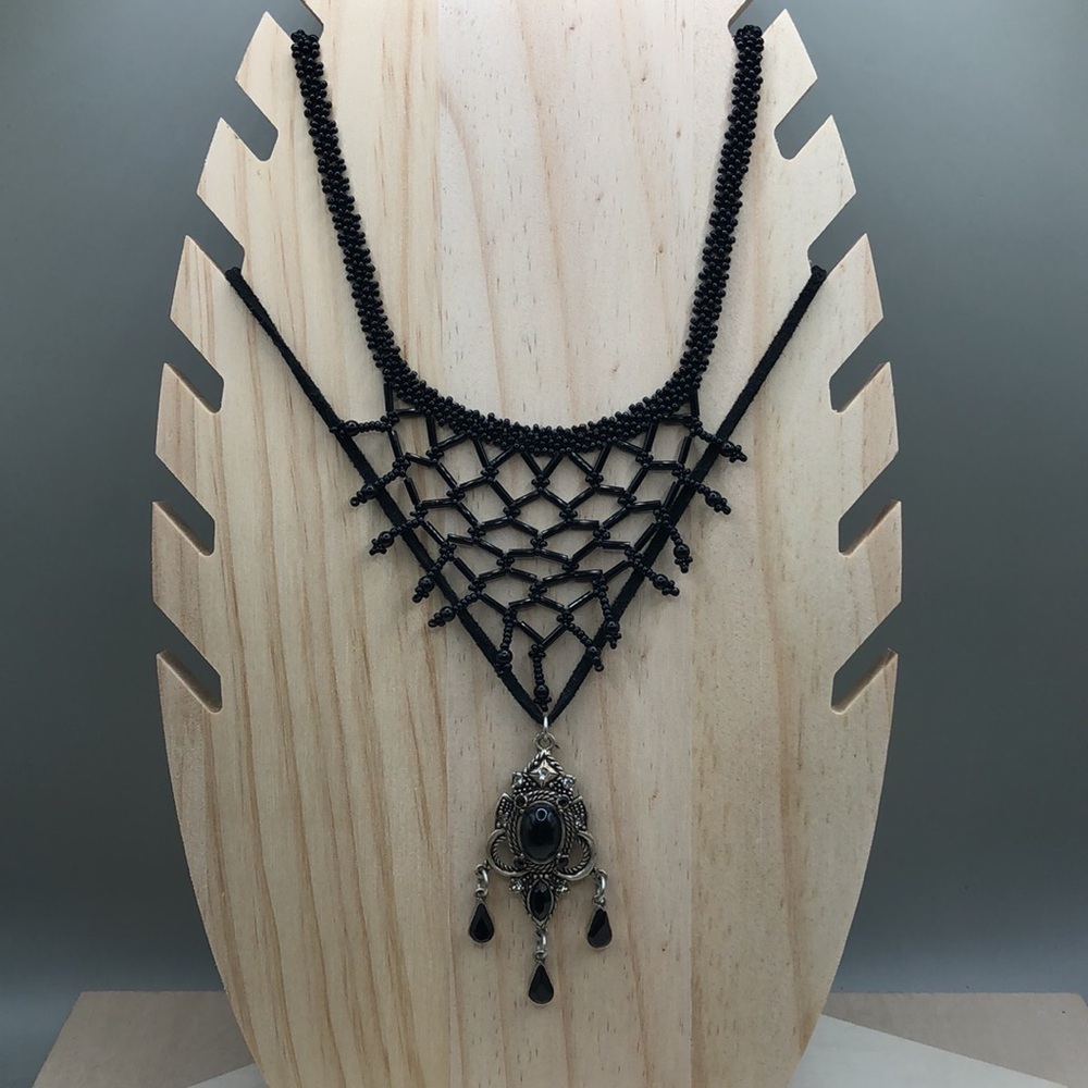 Curated bundle romantic goth necklaces lot 2.
